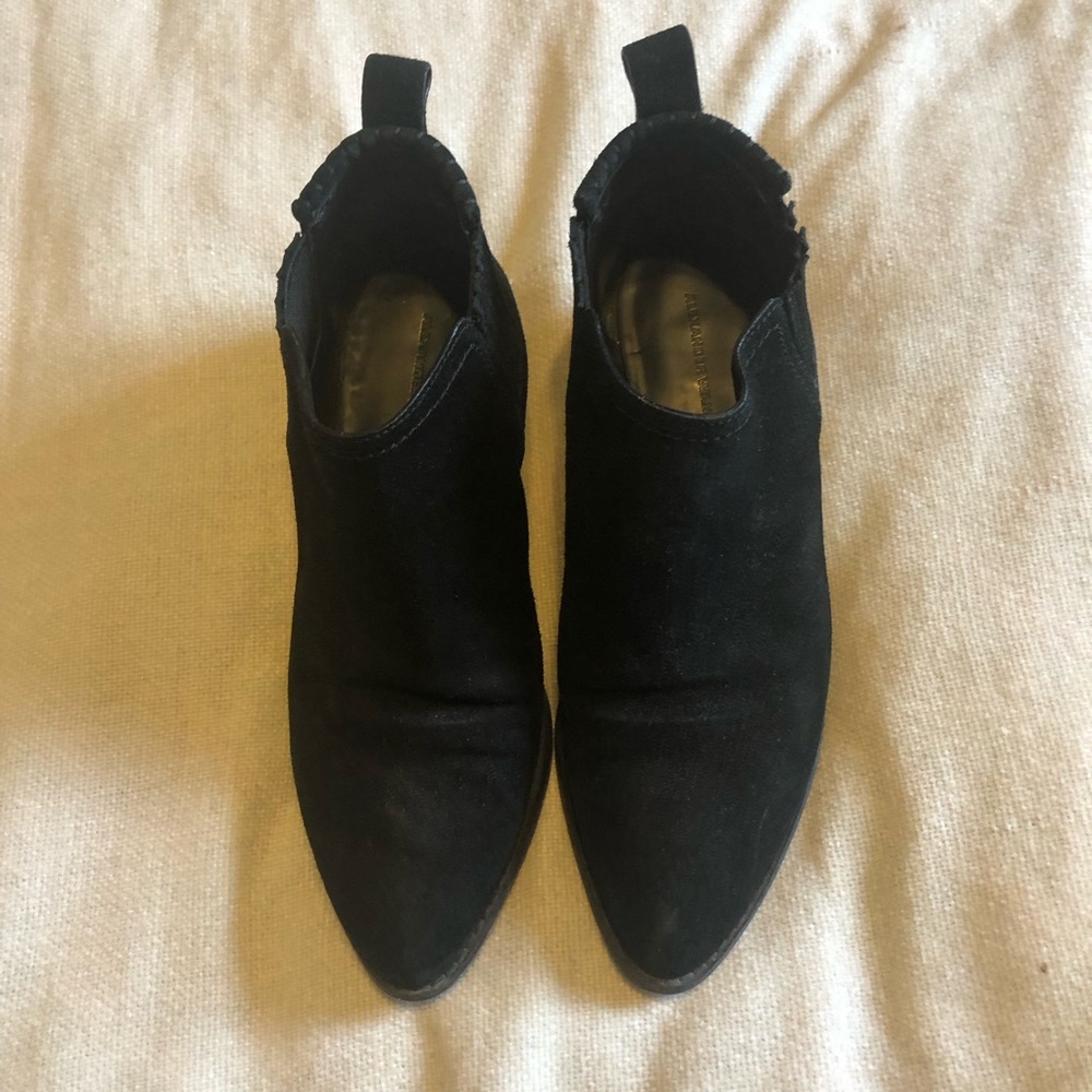 Alexander Wang black suede Kori boots 37.5